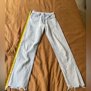 Agolde Light Wash Straight Leg Jeans